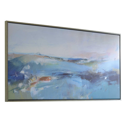 Turbulent Seas 49 in. Framed Canvas