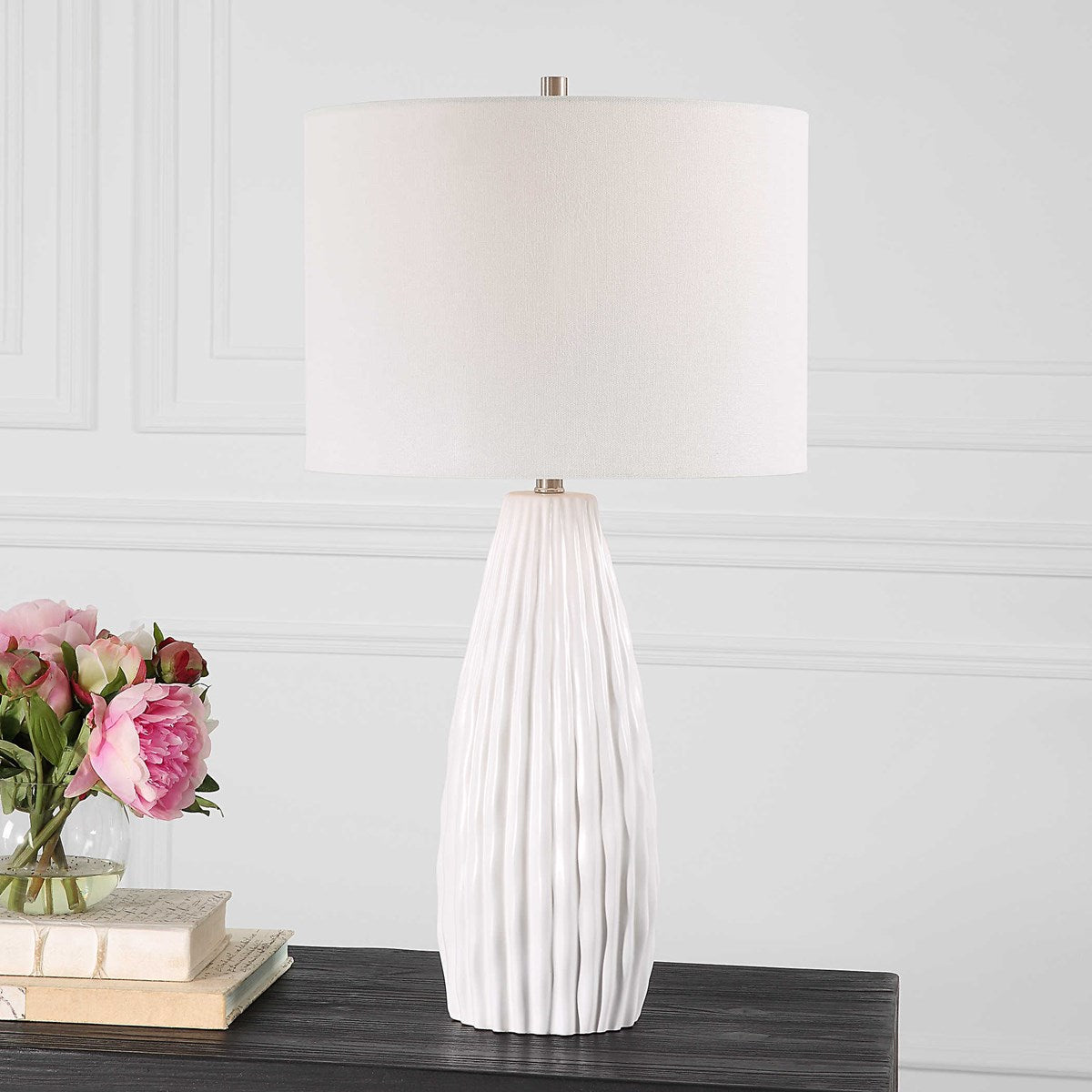 Melania 27 in. Ceramic Table Lamp