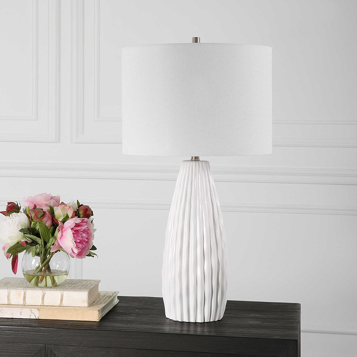 Melania 27 in. Ceramic Table Lamp