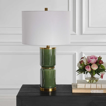 Ognina 26 in. Ceramic Table Lamp - Green