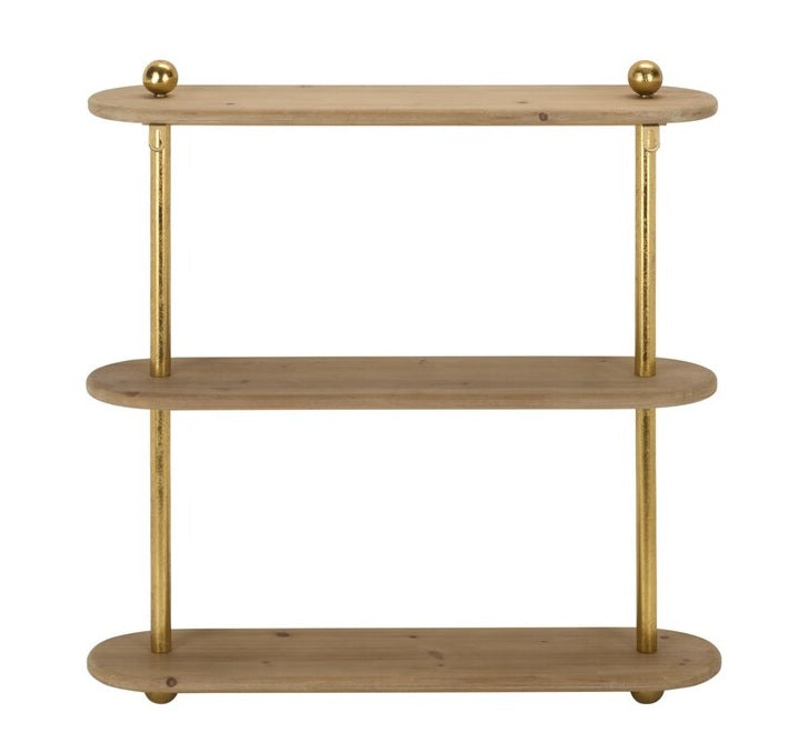 Buozzi 26 in. Fir Wood Wall Shelf