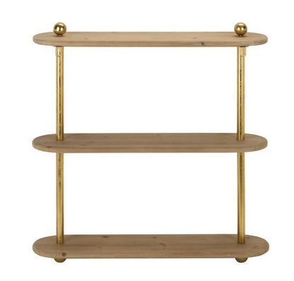 Buozzi 26 in. Fir Wood Wall Shelf