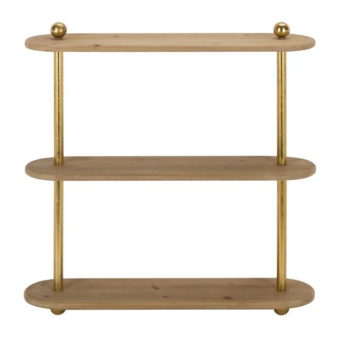 Buozzi 26 in. Fir Wood Wall Shelf