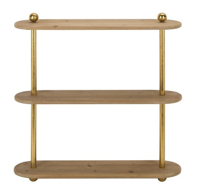 Buozzi 26 in. Fir Wood Wall Shelf