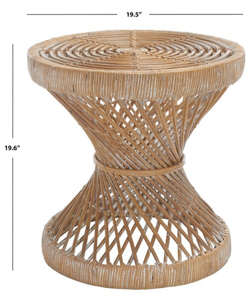 Vigne 20 in. Rattan Accent Table