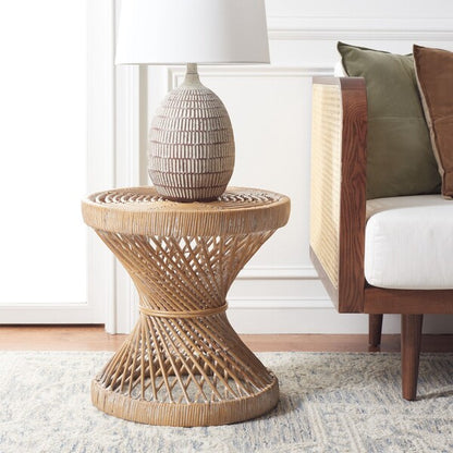 Vigne 20 in. Rattan Accent Table