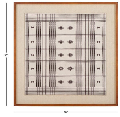 Woven Geometry 30 in. Wall Art