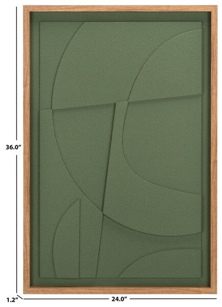 Botanic Rhythm 36 in. Framed Dimensional Wall Art