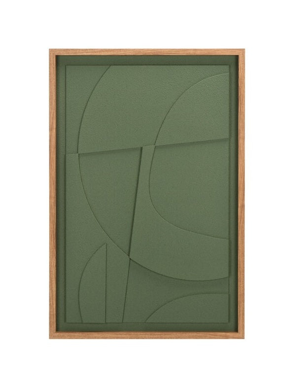 Botanic Rhythm 36 in. Framed Dimensional Wall Art