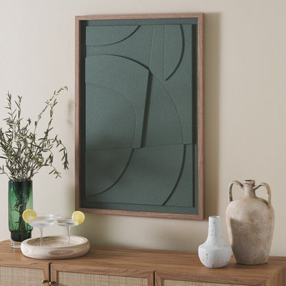 Botanic Rhythm 36 in. Framed Dimensional Wall Art