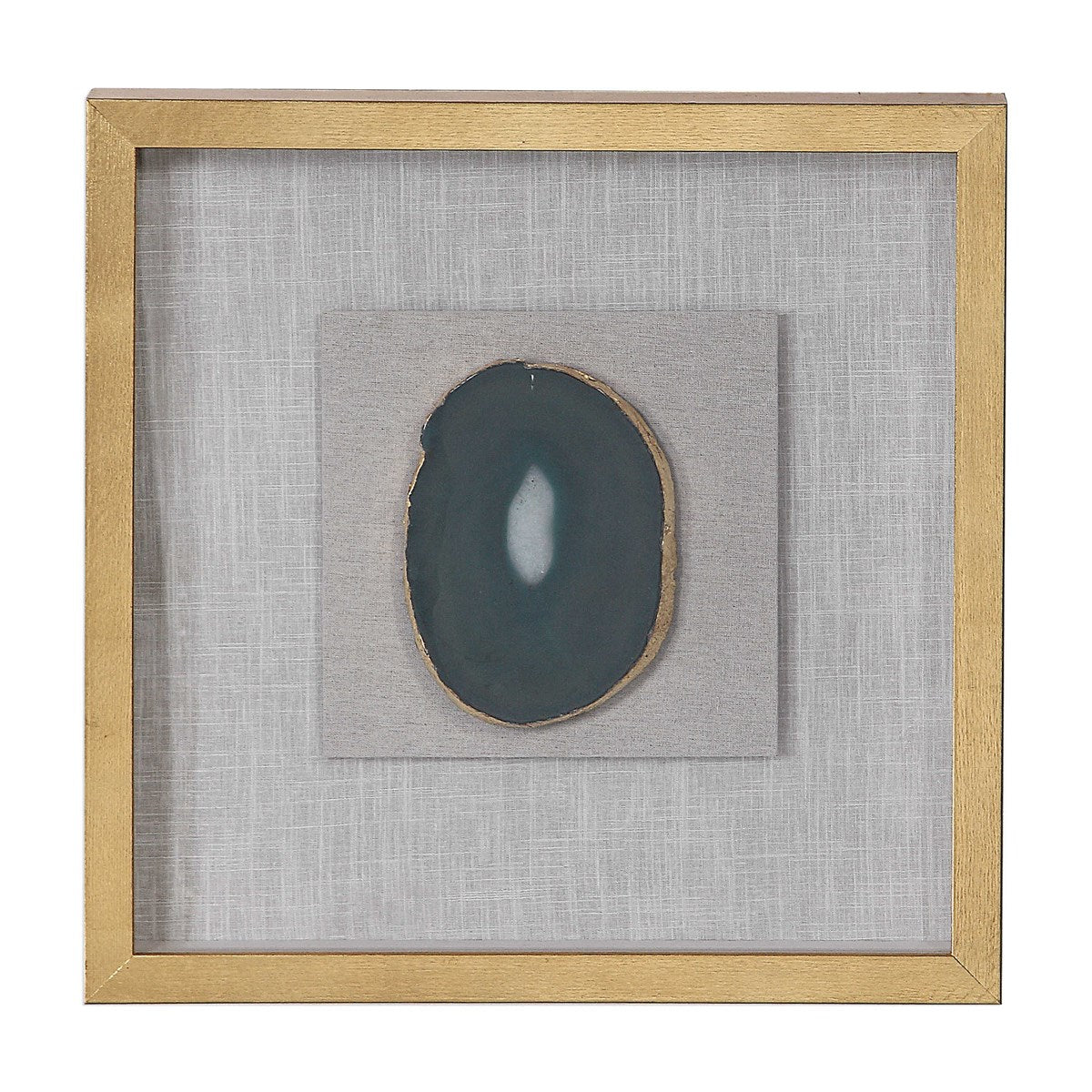 Emerald Green Natural Stone 20 in. Framed Art