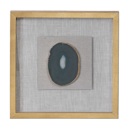 Emerald Green Natural Stone 20 in. Framed Art