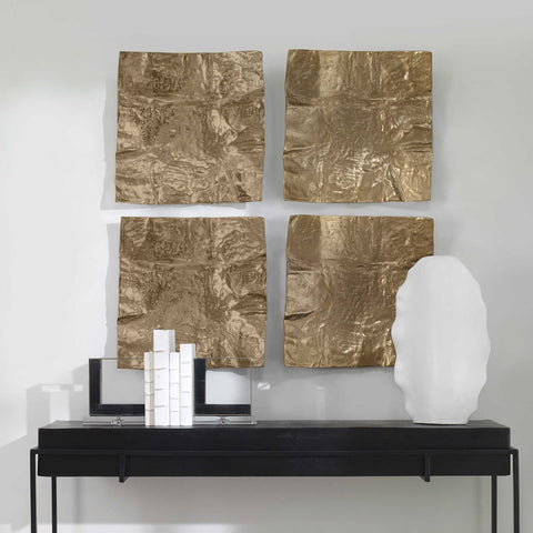 Gold Paper 19 in. Wall Decor - One Each