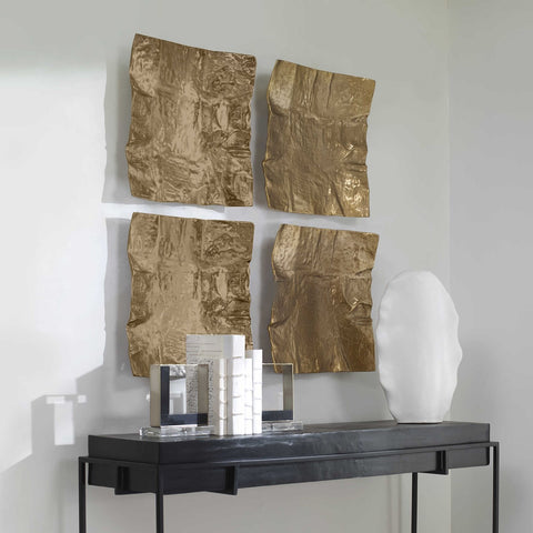 Gold Paper 19 in. Wall Decor - One Each