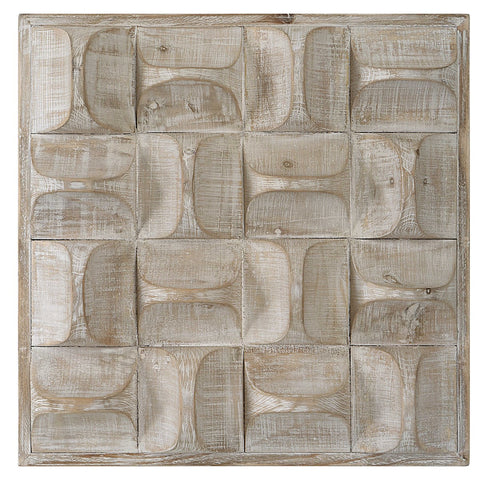 Maze 20 in. Wood Wall Decor - Natural
