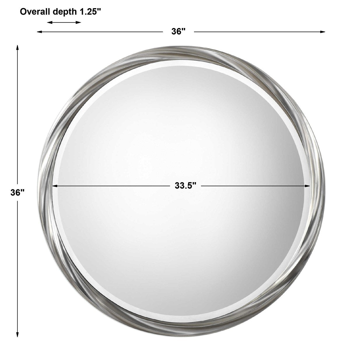 Lutine 36 in. Round Mirror