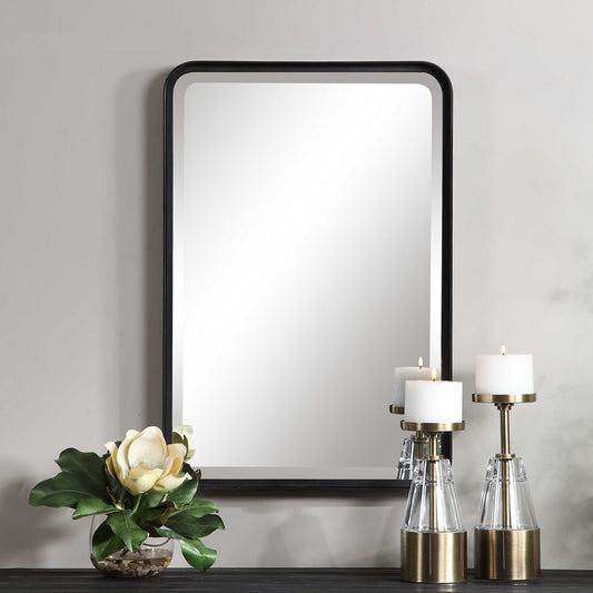 Lorcán 30 in. Vanity Mirror - Black