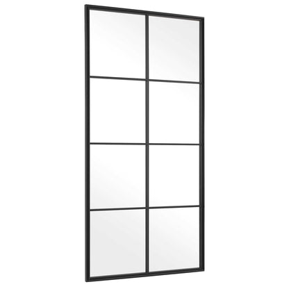 Wrought Iron 60 in. Black Mirror