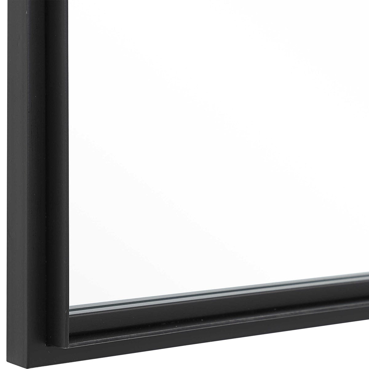 Wrought Iron 60 in. Black Mirror