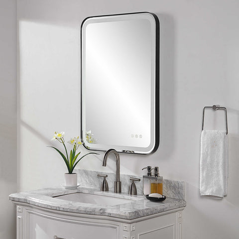 Bijou 32 in. LED Vanity Mirror - Black