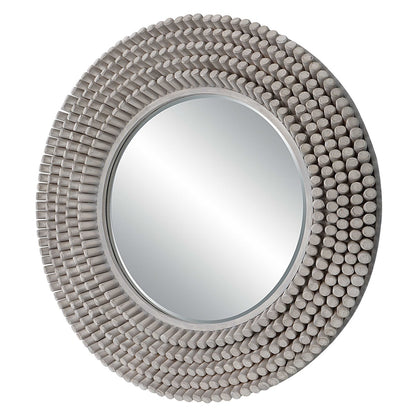 Seron 40 in. Round Mirror - Gray