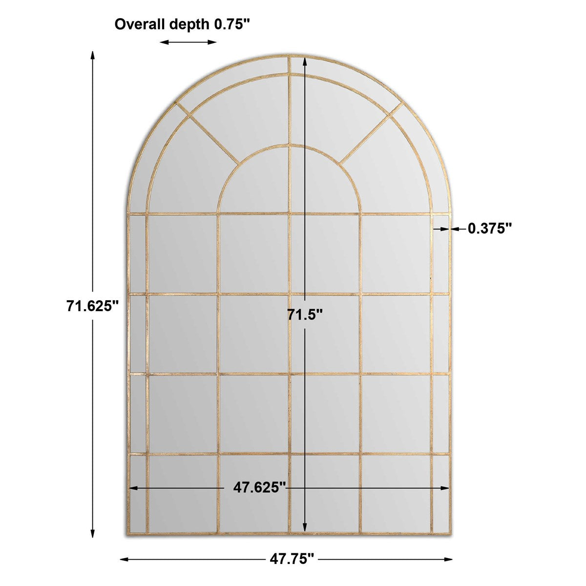 Luigi 72 in. Arch Mirror