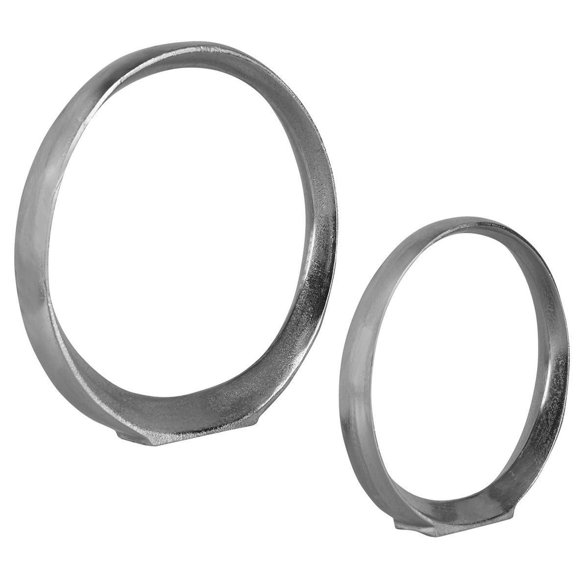 Chieti Ring Nickel Sculptures - Set of 2