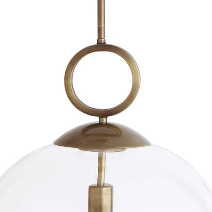 Cognac 1 Lt 23 in. Pendant - Brass