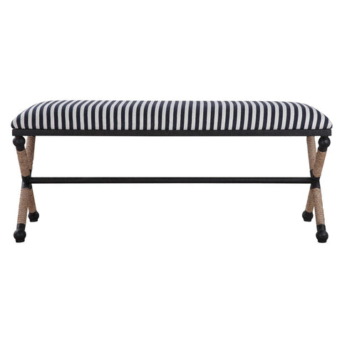Wind Bench - Navy and Cream