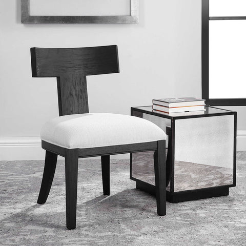 Teana Armless Chair - Charcoal