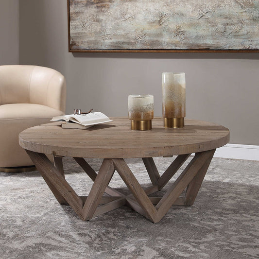 Mia 48 in. Reclaimed Elm Wood Coffee Table