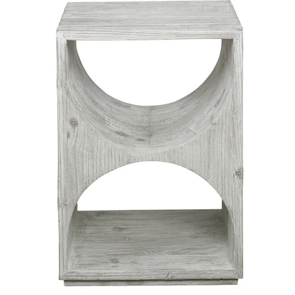 Marco 25 in. Solid Fir Wood Side Table