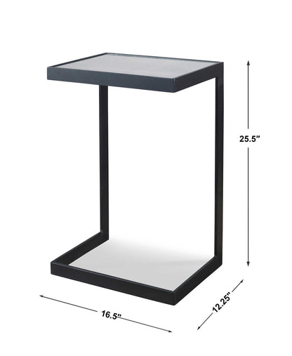 Cielo 26 in. Mirror Top Accent Table
