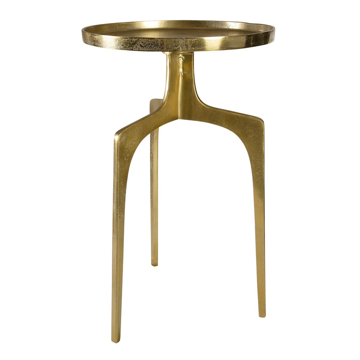 Castel 25 in. Accent Table - Gold