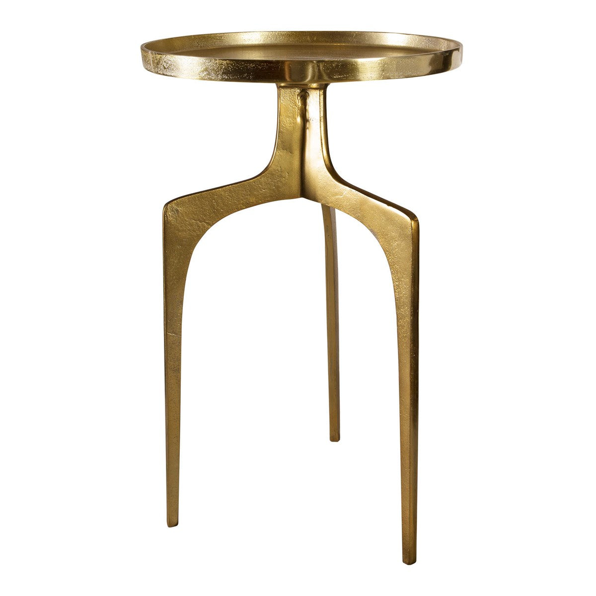 Castel 25 in. Accent Table - Gold