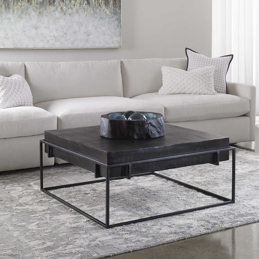 Oxidized Black 35 in. Coffee Table