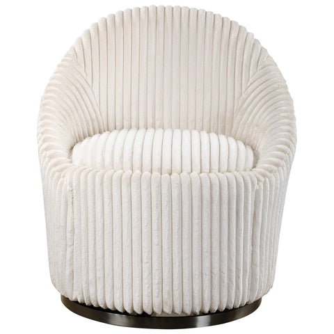 Giola Swivel Chair - Ivory