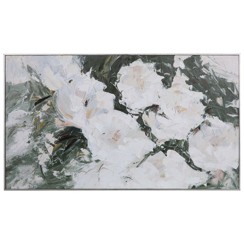 Floral 57 in. Hand Painted Canvas