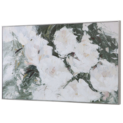 Floral 57 in. Hand Painted Canvas