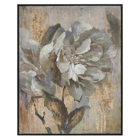 Floral 51 in. Hand Painted Canvas