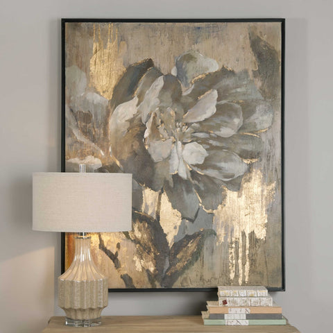 Floral 51 in. Hand Painted Canvas