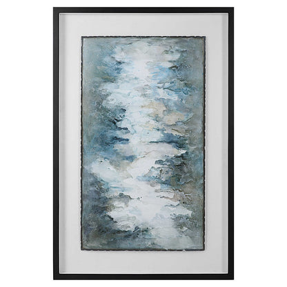 Winter Stream 60 in. Framed Print