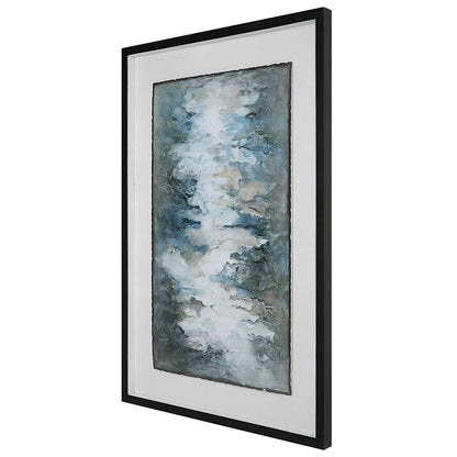 Winter Stream 60 in. Framed Print