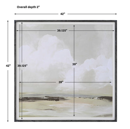 Gentle Clouds 42 in. Framed Print