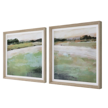 Rural Scenery 28 in. Framed Prints - Set of 2