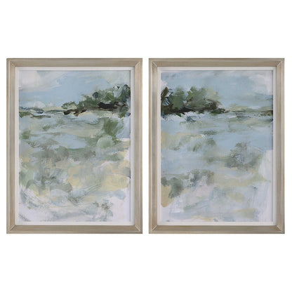 Hazy Memory 27 in. Framed Prints - Set of 2