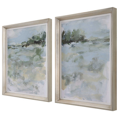 Hazy Memory 27 in. Framed Prints - Set of 2