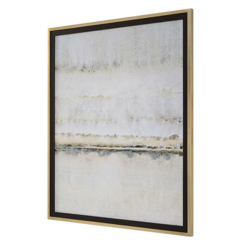 Gold Leaf Valley 39 in. Framed Print