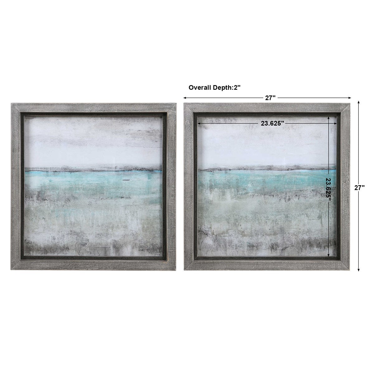 Sea Shades 27 in. Framed Prints - Set of 2