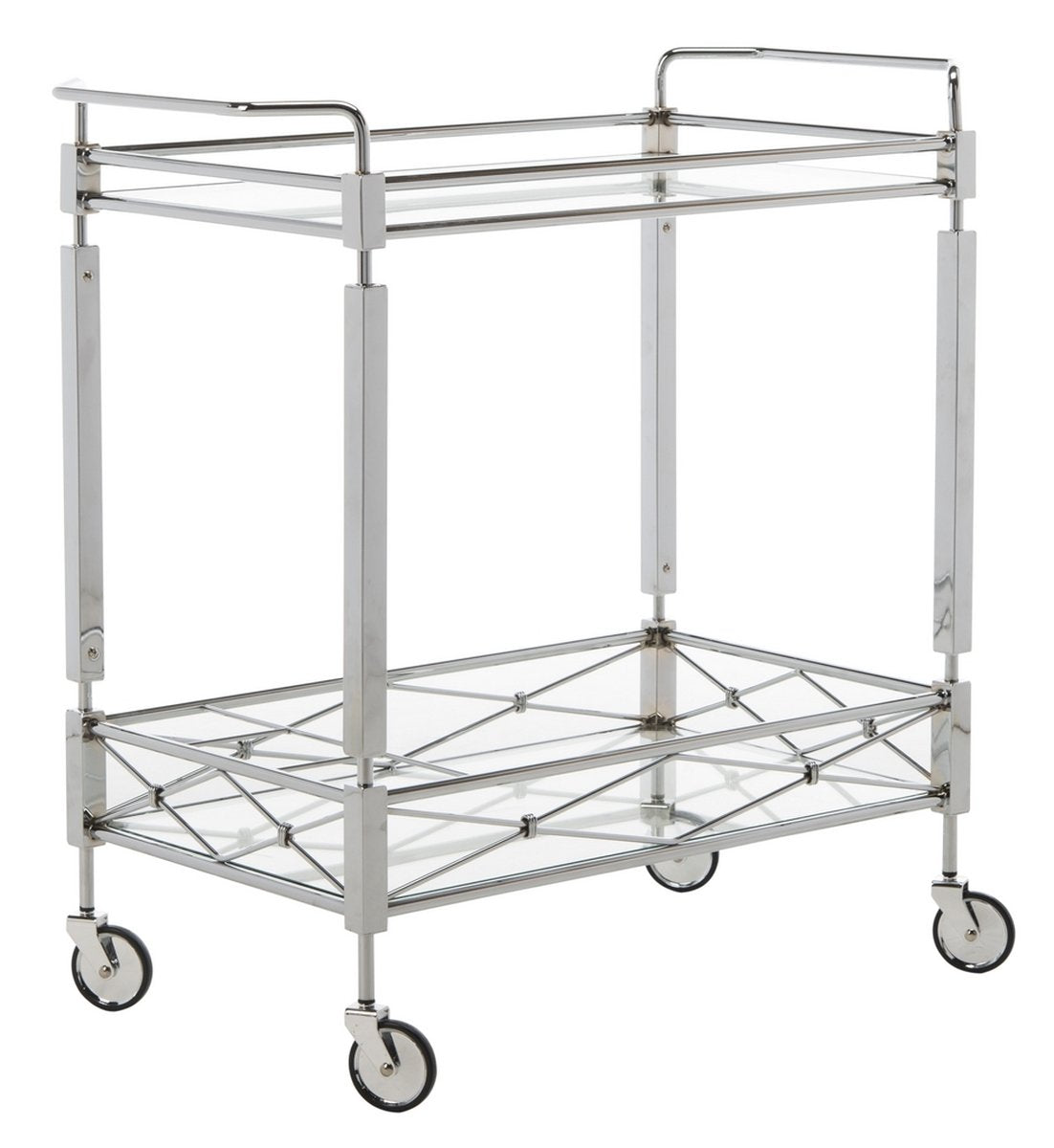 Illina 2 Tier 32 in. Rectangle Bar Cart